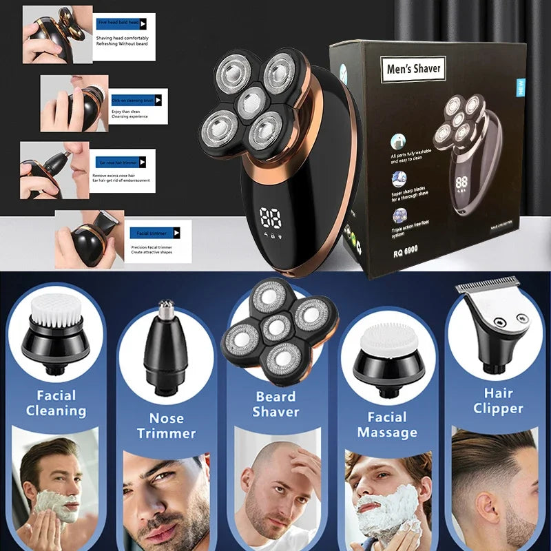 5 In 1 Electric Shaver For Men