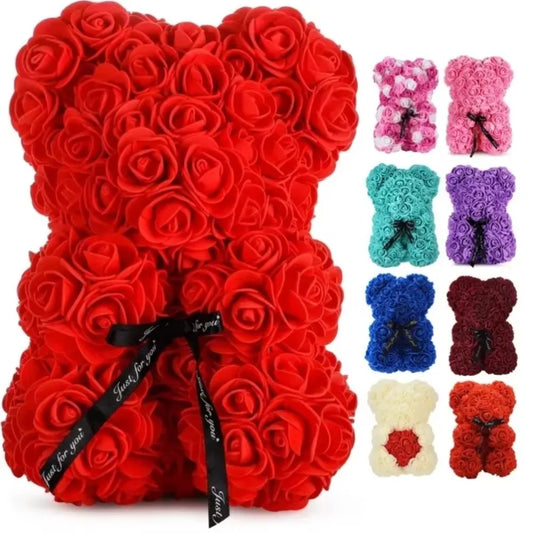 New Artificial Flower Eternal Rose Teddy Bear